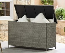 Rattan effect garden storage
