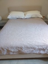Bedspread Throw Runner 73cm x 192cm Taupe