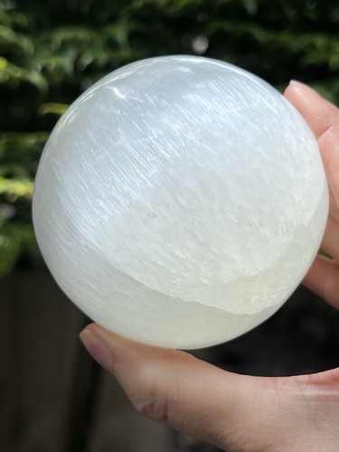 Selenite satin spar crystal - satin,