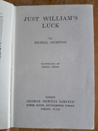 Just william luck - by, richmal