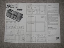 Hobbies plans of Dolls Bungalow 36" x 18" base size plan 759 good condiition