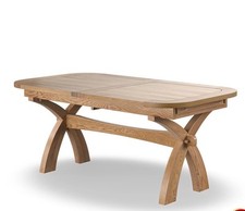 Oak Furnitureland Extending Dining Table Hercules Natural Oak