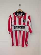 Stoke City 1999 - 2001 Vintage Asics Britannia Home Shirt Jersey - Size XL