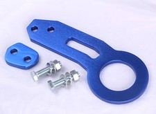 Tow Hook Ring JDM Blue Aluminium Alloy Strap Ring Kit Front Rear Racing Turbo