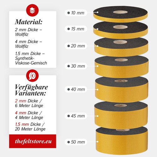 Felt tape self adhesive - self,
