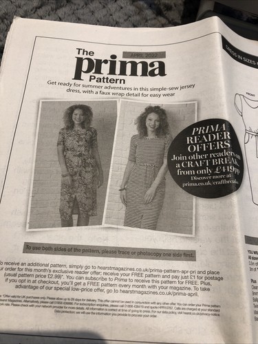 Prima magazine pattern jersey - pattern,