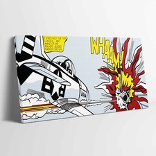 Roy Whaam! Pop Art Stretched Canvas Print Wall Decoration Art