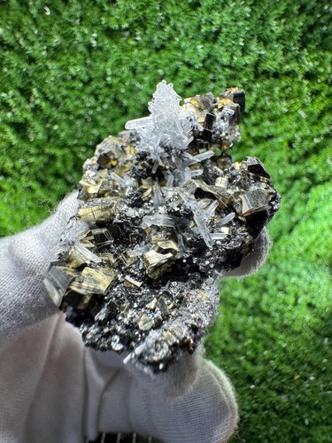 Shiny pyrite with - pyrite,