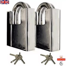 2X HEAVY DUTY PADLOCK ARMOURED