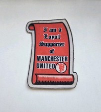 MANCHESTER UNITED VINTAGE SEW ON PATCH BADGE RARE