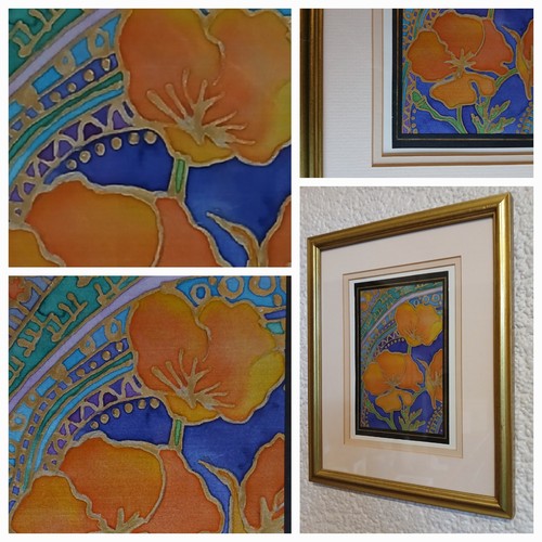 Hand crafted silk painting - hand,