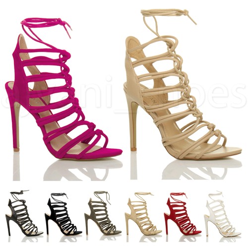 Ajvani high heel strappy - ajvani, lace