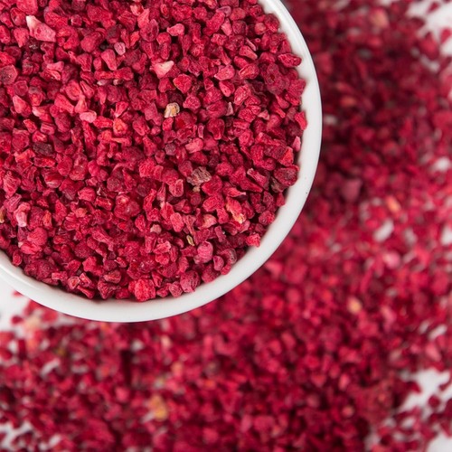 Freeze dried raspberry - dried, pieces