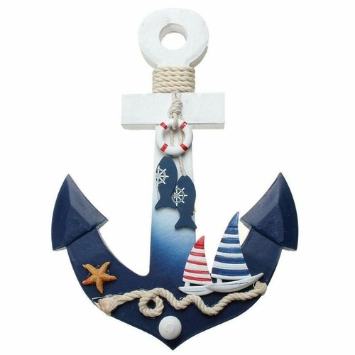 Hanging wood anchor - hanging, beach