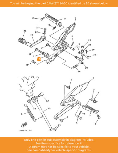 Yamaha damper footrest - yamaha,
