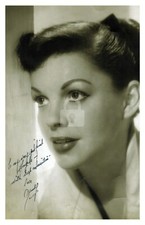 Judy Garland -- Signed Vintage