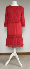 Maje Stunning Red Christmassy  Dress Size 1 _ UK8