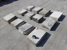 Batch of 12 Reclaimed Large Lime Stone Garden Rockery Stones Boulders Quoins