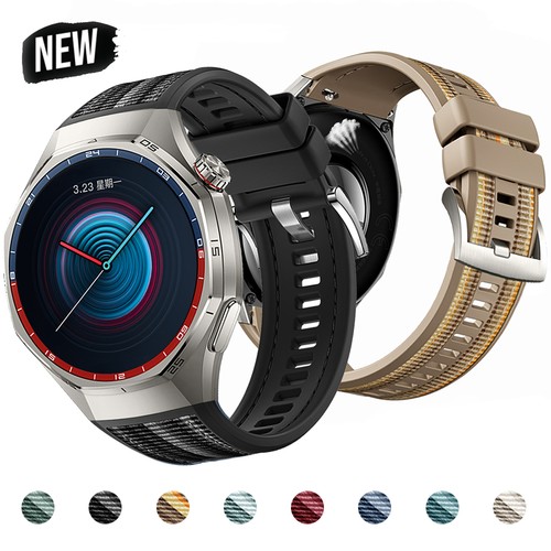 Silicone nylon bracelet strap - silicone+nylon,