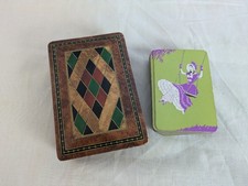 Vintage Playing Cards Art Deco Full Set & Case 52 Cards Thomas De La Rue