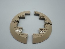 x4 Lego peice 58846 10x10 with slope- Dark Tan, from Jabbas Palace.