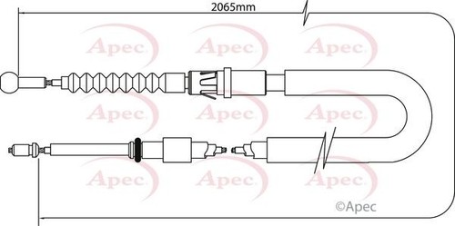 Apec rear right brake - apec, cable