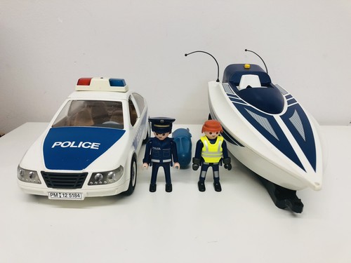 Playmobil police car with - car,