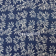 Indian White Fall Leaves Block