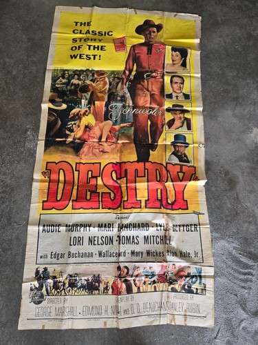 Vintage movie poster destry - vintage,