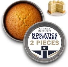 2x 8" Sandwich Tin Non Stick