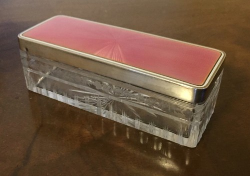 Antique french silver pink - antique,