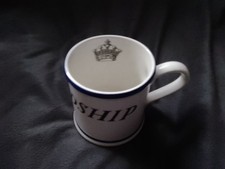 National Trust His Lordship White Ceramic Mug By Dorn Williams Staffordshire
