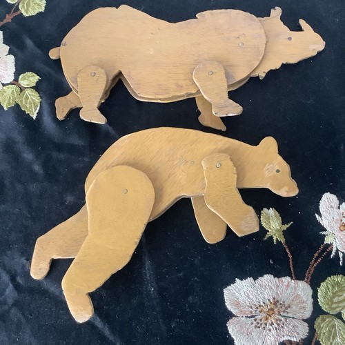 Articulated wooden animals - articulated,