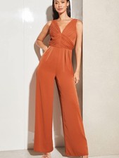 BNWT LIPSY ORANGE RUST PLEATED
