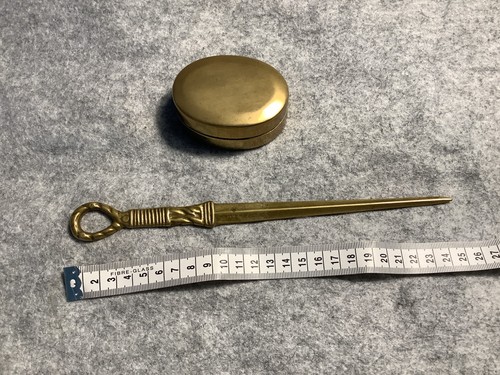 Vintage brass letter opener - vintage,