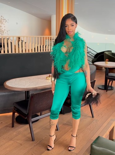 Ostrich feather emerald green - emerald,