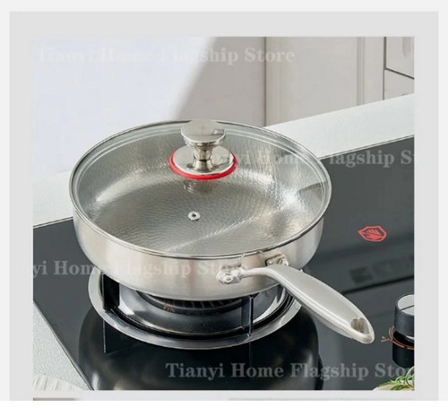 28cm titanium frying pan - titanium,