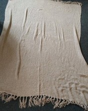 Two Grey Acrylic Throws for Sofas Armchair Bed Blanket 160cm x 120cm approx