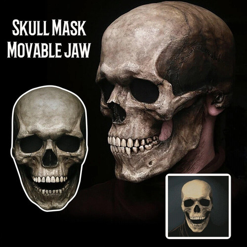 Full head skull mask helmet - full,