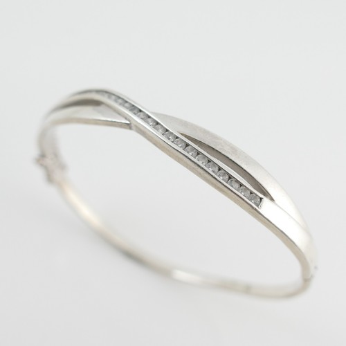 Sterling silver 925 hinged - silver,