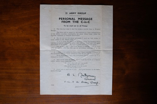 Gen montgomery day letter - gen., d-day