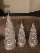 3 X LED Battery Operated Christmas Trees Illuminated, next day post