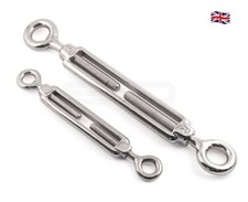 Eye to Eye Turnbuckle Stainless Steel  Straining Screw Open Body Pack of 1