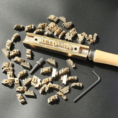 Custom made brass alphabet