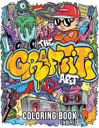 The graffiti art coloring book - graffiti,