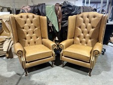 2x Ex display Chesterfield Tan