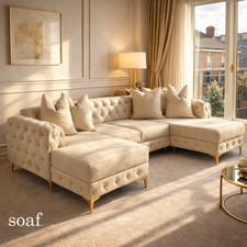 Luxury U-Shaped Corner Sofa