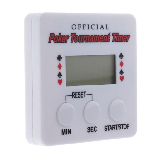 Poker shaped digital timer - poker-shaped,
