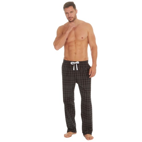 Mens woven checked bottoms - woven,