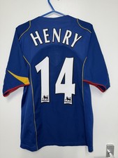 Nike Arsenal FC 2004/05 away Authentic Henry Football Shirt-UK league